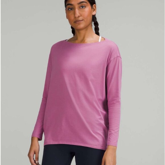 Lululemon Back in Action Long-Sleeve Shirt Velvet Dust - Picture 1 of 6